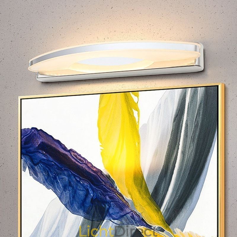 Moderne spiegelverlichting Wandlamp Badkamerverlichting Roestvrij staal