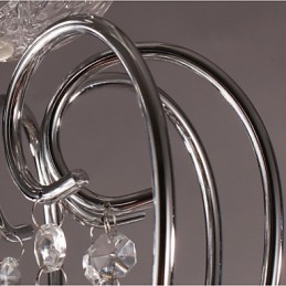 Traditionele klassieke kristallen chromen metalen kroonluchter
