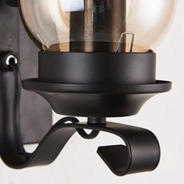 Vintage smeedijzeren wandlamp, enkele lamp, wandlamp