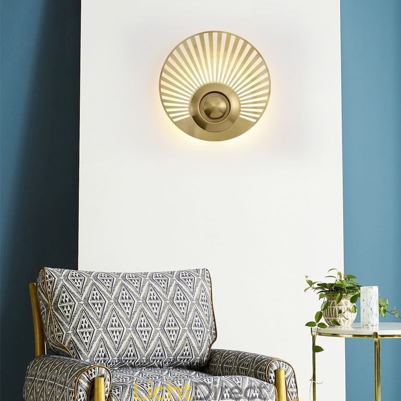 Nordic messing wandlamp holle ronde vorm wandlamp