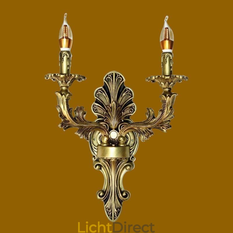 Europese Retro Wandlamp Creatieve Dubbele Huisverlichting Wandlamp Nachtkastje Verlichting