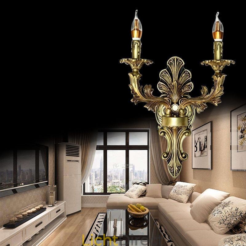 Europese Retro Wandlamp Creatieve Dubbele Huisverlichting Wandlamp Nachtkastje Verlichting