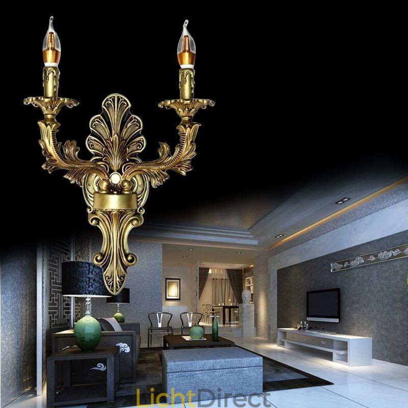 Europese Retro Wandlamp Creatieve Dubbele Huisverlichting Wandlamp Nachtkastje Verlichting