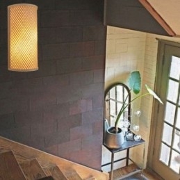 Halfcilindrische Bamboe Wandlamp Creatieve Nachtkastje Wandlamp Trappen Landelijke Verlichting