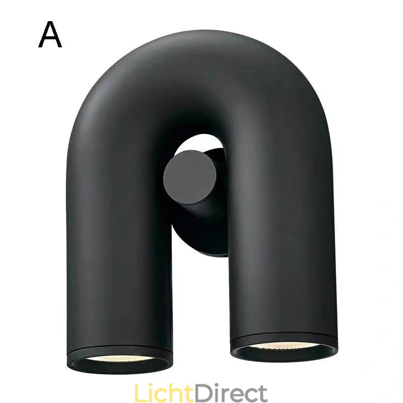 Wandlamp U-vorm Minimalistische creatieve wandlamp 90 Draaibare lampenkap