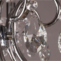Traditionele klassieke kristallen chromen metalen kroonluchter