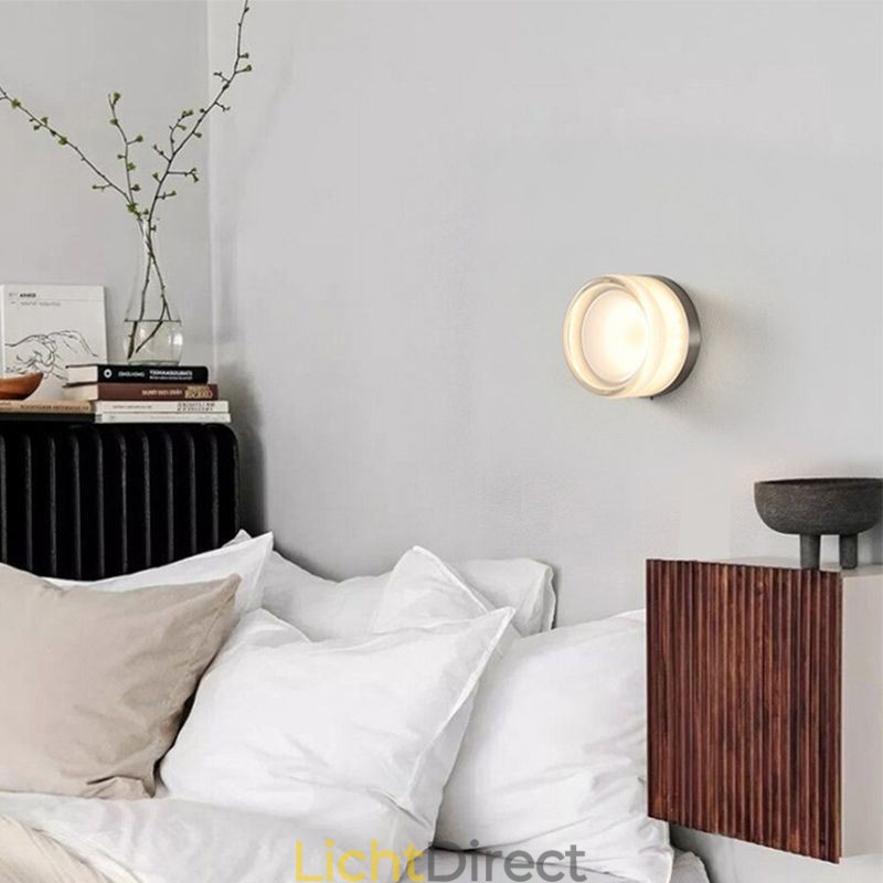Wandlamp Modern Minimalistisch Acryl Enkele Kop Ronde Smeedijzeren Kleine Wandlamp