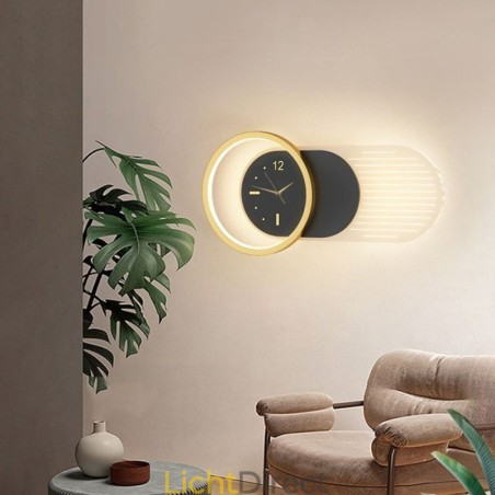 Wandlamp Modern Minimalistisch Acryl Smeedijzeren Klok Wandlamp Wandlamp Modern Minimalistisch Acryl Smeedijzeren Klok Wandlamp