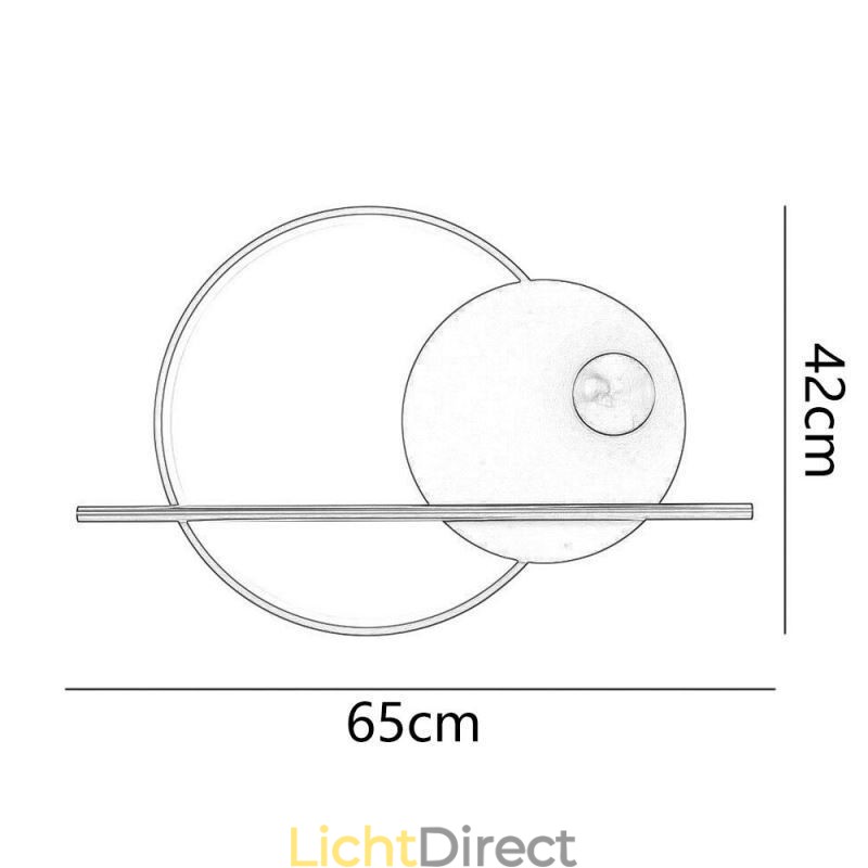 Wandlamp Ronde Tuin Smeedijzeren Wandlamp