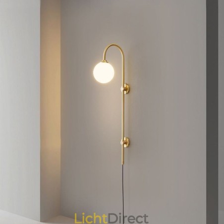 Moderne wandlamp geborsteld goud wandlamp Moderne wandlamp geborsteld goud wandlamp