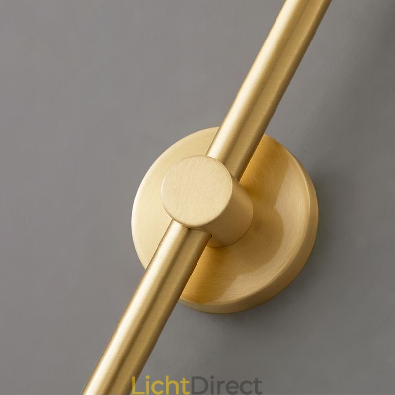Moderne wandlamp geborsteld goud wandlamp