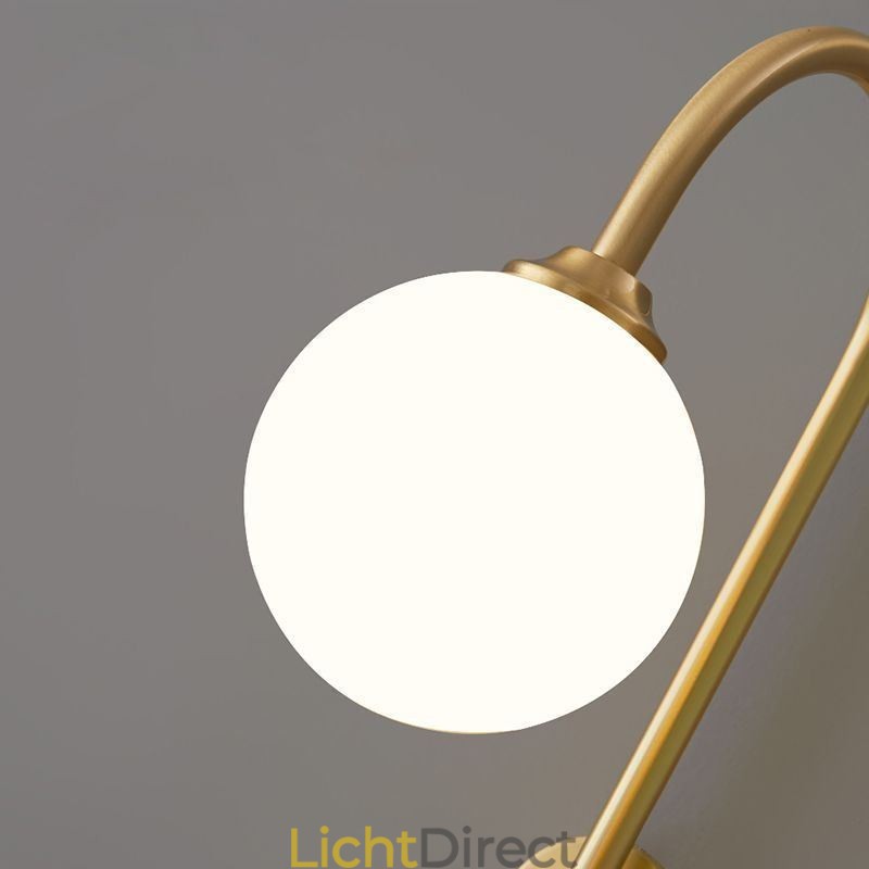 Moderne wandlamp geborsteld goud wandlamp