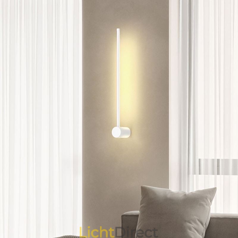 Moderne lange wandlamp, nachtkastje, decoratieve lamp