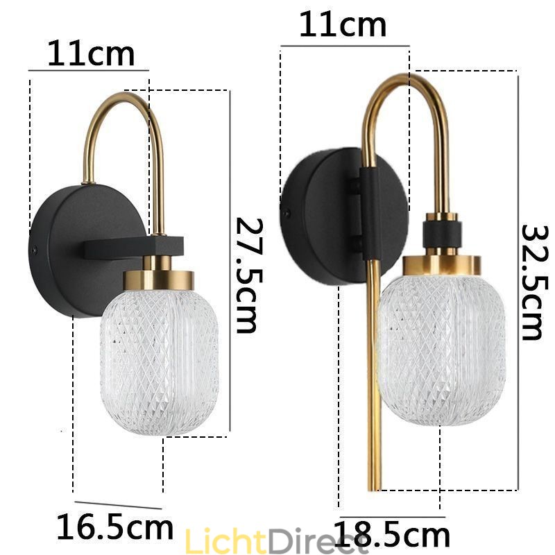 Moderne minimalistische wandlamp, acryl wandlamp