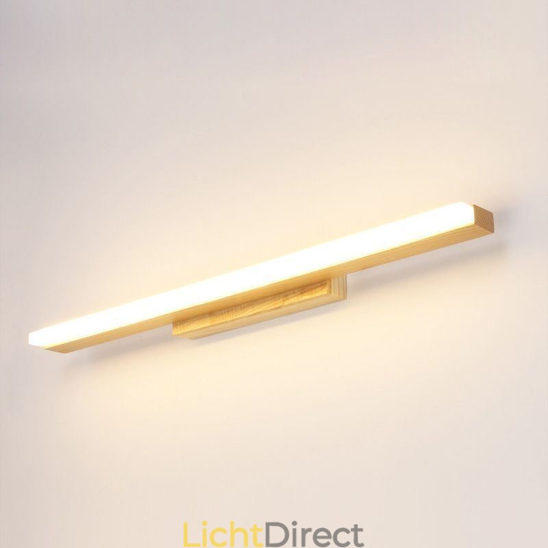 Spiegellamp Massief houten wandlamp Moderne wandlamp