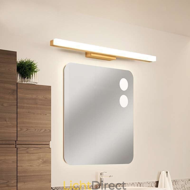 Spiegellamp Massief houten wandlamp Moderne wandlamp
