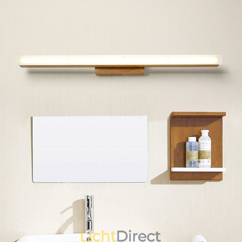Spiegellamp Massief houten wandlamp Moderne wandlamp