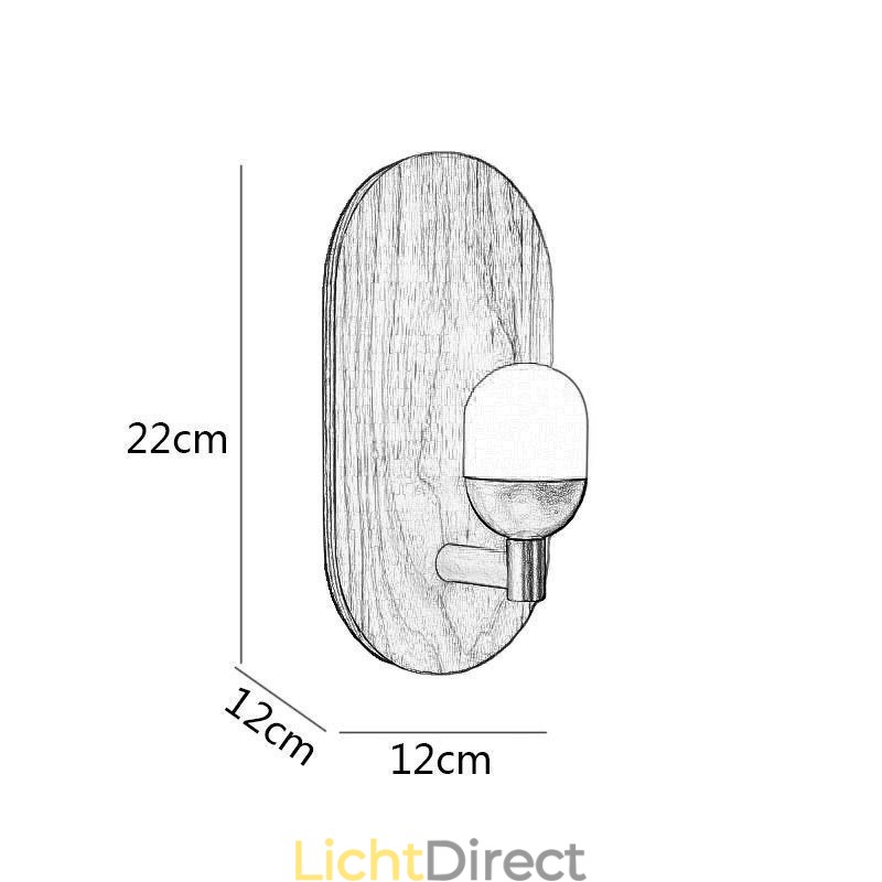 Decoratie Muur Houten Lamp Entree Gangpad Verlichting Nordic Bedside Wandlamp