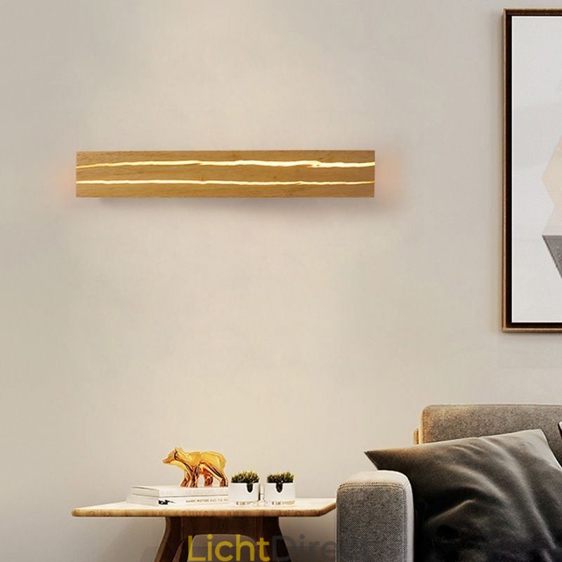 Moderne houten wandlamp entree gangpadverlichting Nordic nachtkastje wandlamp