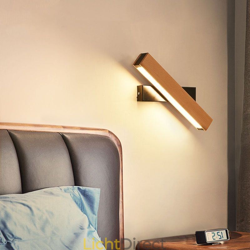 Europa Massief Houten Wandlamp Nachtkastje Wandverlichting Moderne Eenvoud Lampen