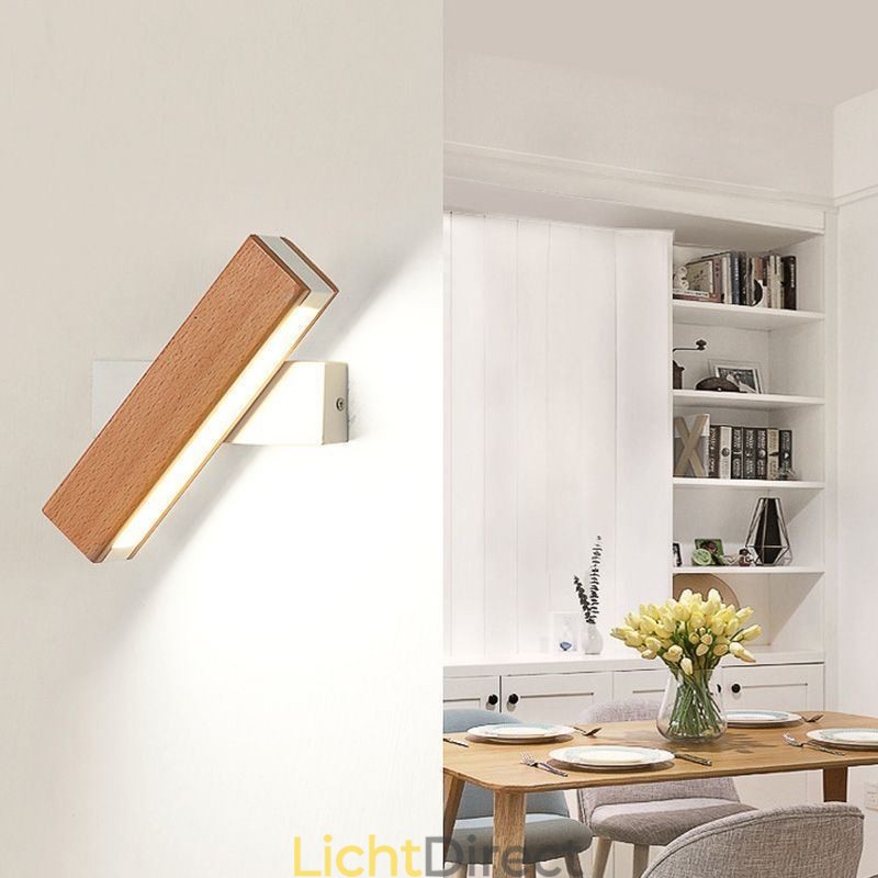 Europa Massief Houten Wandlamp Nachtkastje Wandverlichting Moderne Eenvoud Lampen