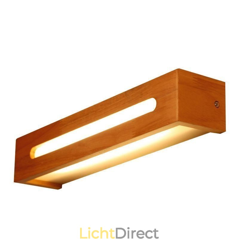Moderne wandlamp van hout, entree, gangpadverlichting, Nordic nachtkastje wandlamp