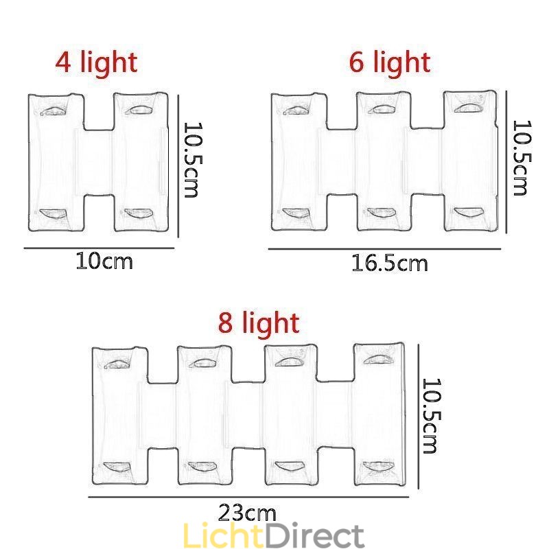 Waterdichte wandlamp moderne aluminium opbouw tuin veranda licht