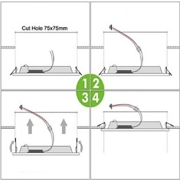 Moderne hedendaagse schilderij metalen inbouw