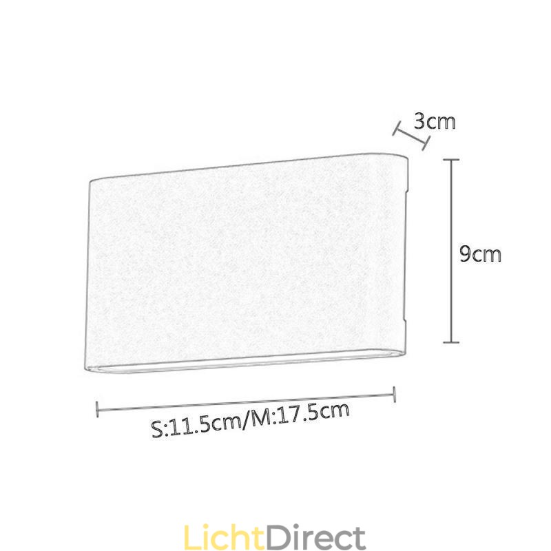 Wandlamp Waterdicht Modern Eenvoudig Aluminium Binnenkunst Wandlamp