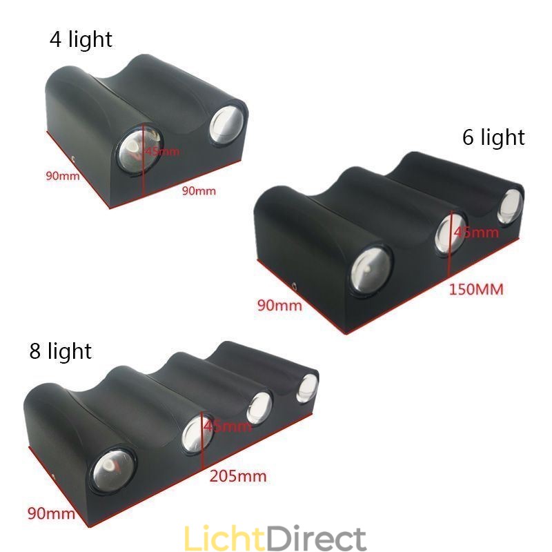 Wandlamp Aluminium Balkon Opbouw Portieklamp