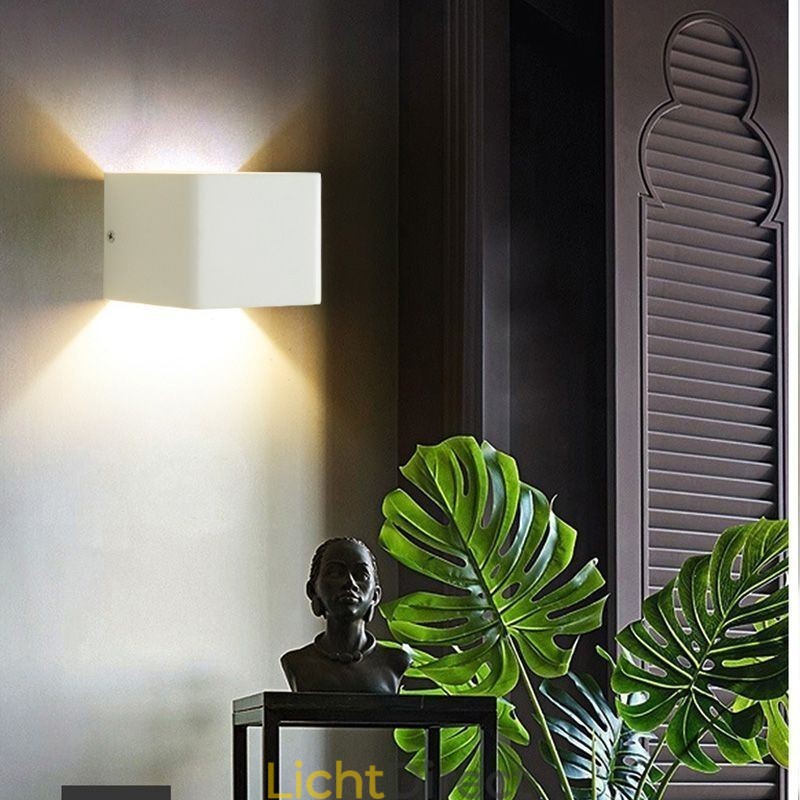 Wandlamp Aluminium Balkon Opbouw Kubus Veranda Licht