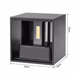 Wandlamp Aluminium Balkon Opbouw Kubus Veranda Licht