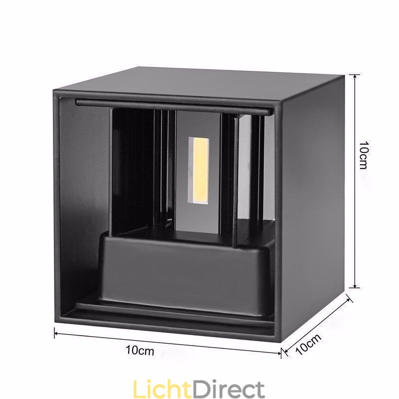 Wandlamp Aluminium Balkon Opbouw Kubus Veranda Licht