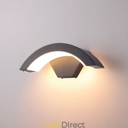 Minimalistische aluminium lamp tuin waterdichte halve maan wandlamp Minimalistische aluminium lamp tuin waterdichte halve maan wandlamp