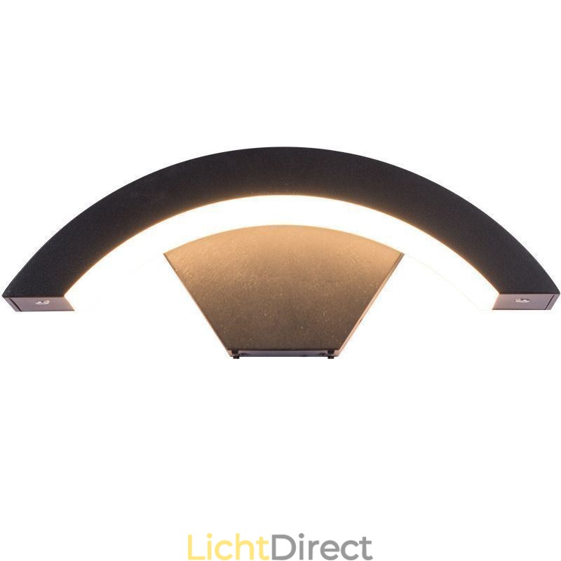 Minimalistische aluminium lamp tuin waterdichte halve maan wandlamp