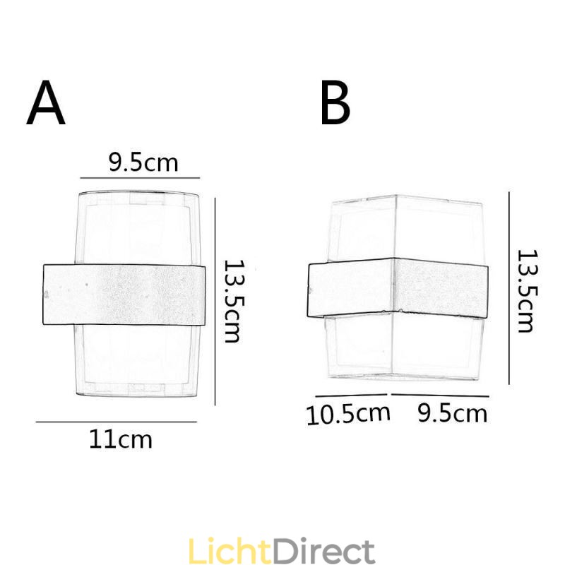 Acryl Minimalistische Wandlamp Waterdichte Wandlamp Patio