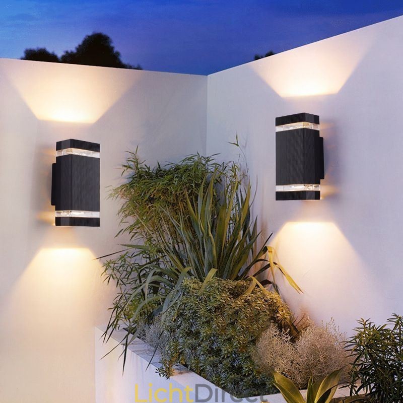 Eenvoudige aluminium wandlampen, waterdichte wandlamp, binnenplaats, veranda