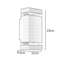 Eenvoudige aluminium wandlampen, waterdichte wandlamp, binnenplaats, veranda