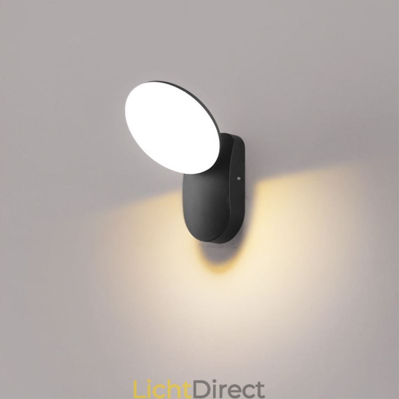 Moderne minimalistische aluminium lamp tuin waterdichte halve maan wandlamp