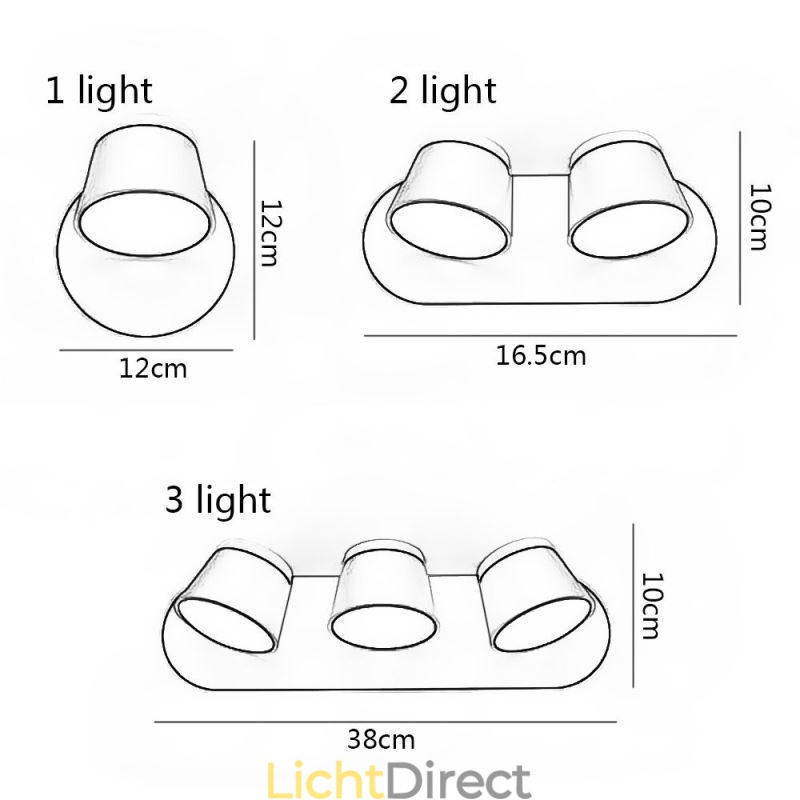 Moderne Wandlamp Draaibare Wandlamp Aluminium