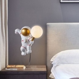 Moderne wandlamp Creatieve astronaut Hars wandlamp Kinderen