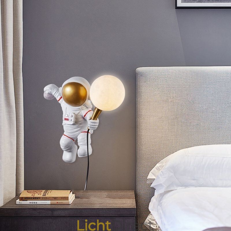 Moderne wandlamp Creatieve astronaut Hars wandlamp Kinderen