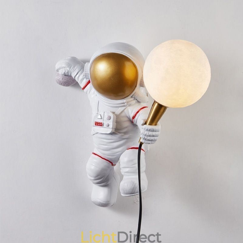 Moderne wandlamp Creatieve astronaut Hars wandlamp Kinderen