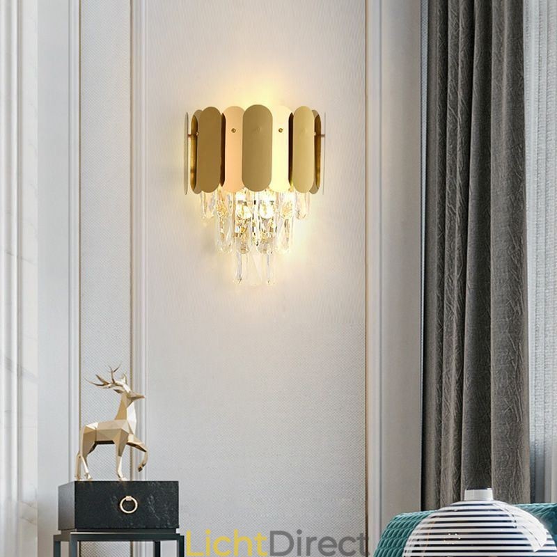 Moderne kristallen wandlamp Wandlamp Armaturen Nachtkastje