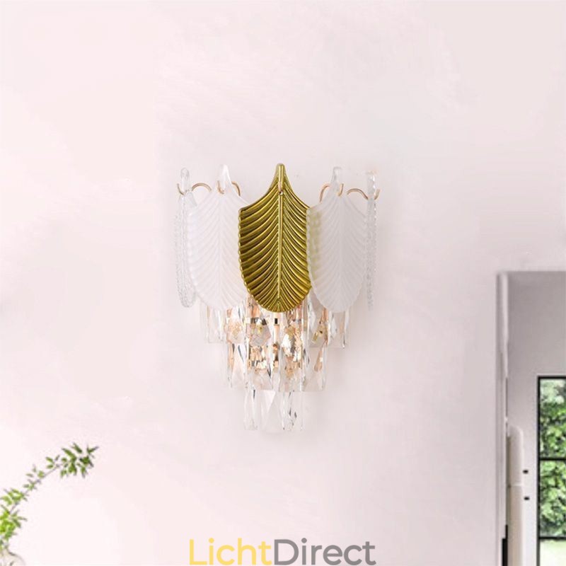 Kristallen wandlamp moderne wandlamp 2X basis