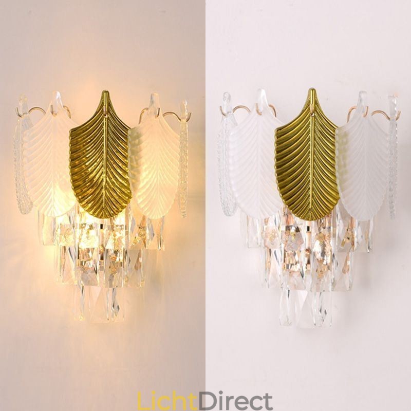 Kristallen wandlamp moderne wandlamp 2X basis