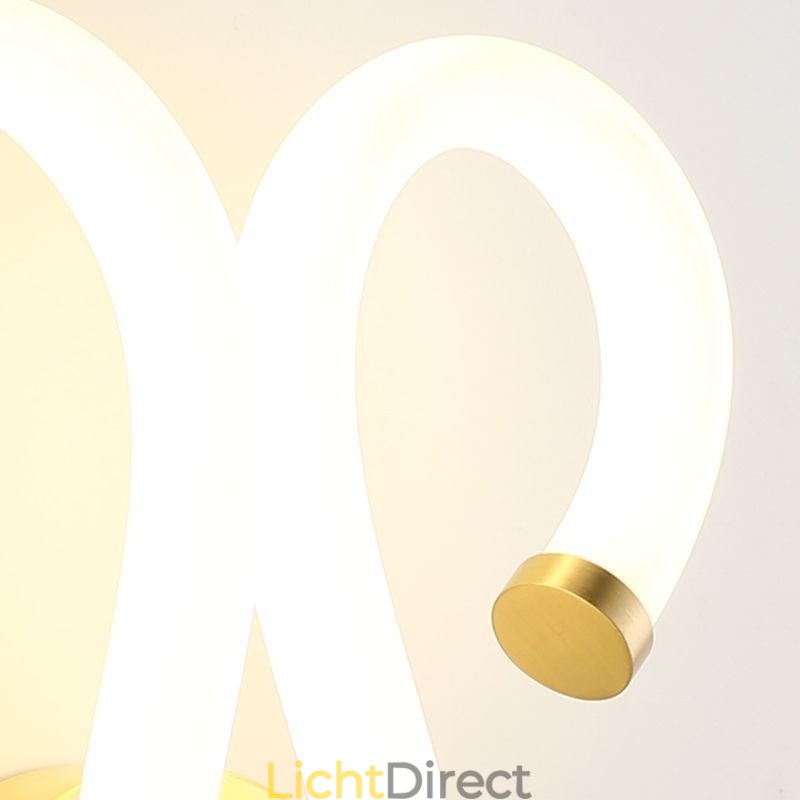 Moderne wandlamp Creativiteit Wandlamp Koper Schapenhoorn 2 Lampen