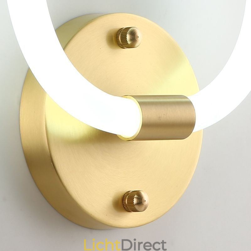 Moderne wandlampen Ronde ringwandlampen Driekleurige dimfunctie