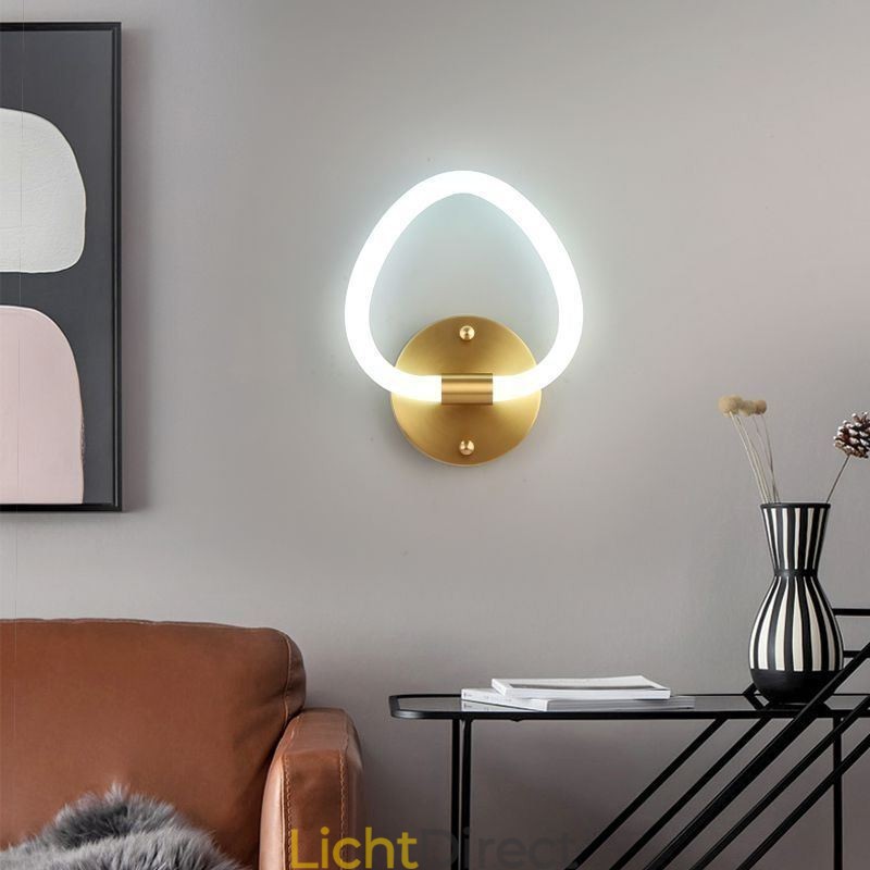 Moderne wandlamp in hartvorm voor binnen