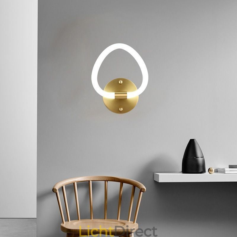 Moderne wandlamp in hartvorm voor binnen